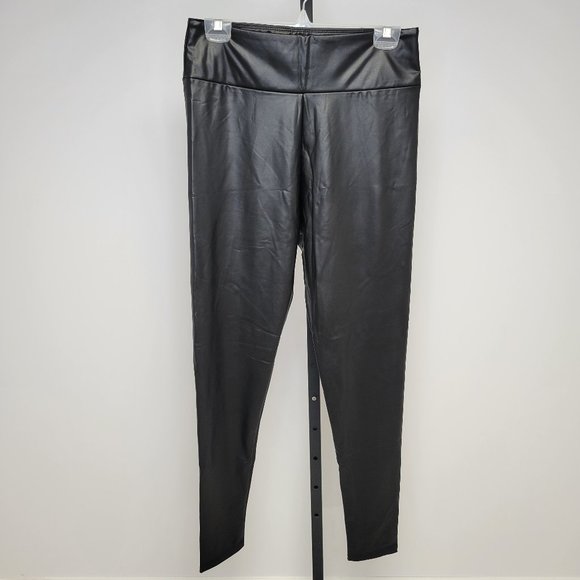 High Waisted Pleather Pants - Picture 1 of 3